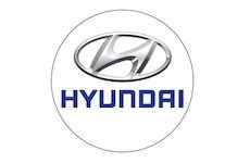 Nálepka na puklicu HYUNDAI (SADA-4ks) 5,5cm /ZP046/ biela