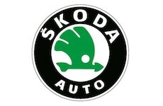 Nálepka na puklicu ŠKODA - staré logo - chrómová (SADA-4ks) 5,5cm /ZP338/