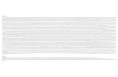 NEO Pásky sťahovacie PVC EXTREME 9,0 × 450 mm, biele, 50 ks.