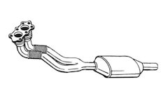 PROAUTO Katalyzátor Audi, Seat, Skoda, VW 1.8/2.0/2.3 20v, 96'-01' /099-570/ (EURO 2)