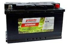 PROAUTO Premium AGM akumulátor 12V 80Ah 760A (315x175x190mm) + PRAVÝ