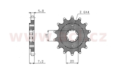 řetězové kolečko pro sekundární řetězy typu 520, SUNSTAR (12 zubů)