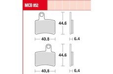 Sada brzdových platničiek kotúčovej brzdy TRW MCB852