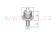 samořezný křížový vrut pozink Fe (sada 10 ks)