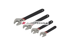 SEALEY Adjustable Wrench Set 4pc Ni-Fe Finish