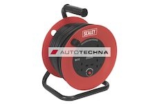 SEALEY Cable Reel 25mtr 4 x 230V 2.5mm2 Heavy-Duty Thermal Trip