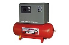 SEALEY Compressor 270ltr Belt Drive 5.5hp 3ph 2-Stage with Cast Cylinders Low Noise