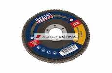 SEALEY Flap Disc Aluminium Oxide O100mm O16mm Bore 40Grit