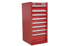 SEALEY Hang-On Chest 8 Drawer with Ball Bearing Runners - Red