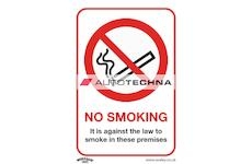 SEALEY Prohibition Safety Sign - No Smoking (On Premises) - Rigid P