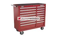 SEALEY Rollcab 16 Drawer with Ball Bearing Runners Heavy-Duty - Red
