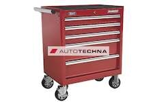 SEALEY Rollcab 5 Drawer with Ball Bearing Runners - Red