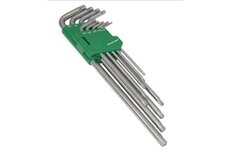 SEALEY Sada TORX kľúčov T10-T50 9ks, extra dlhé, s dierou