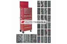 SEALEY Tool Chest Combination 14 Drawer - Ball Bearing Runners - Red with 1179pc Tool Kit