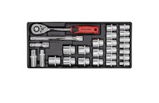 SEALEY Tool Tray with Socket Set 26pc 1/2