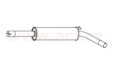 střední tlumič výfuku FENNO/ IMASAF/ EBERSPACHER (ŠKODA, VW)
