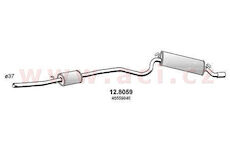 střední + zadní díl výfuku ASSO/VENEPORTE