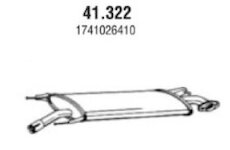 Stredný tlmič výfuku NOVAK 41.322