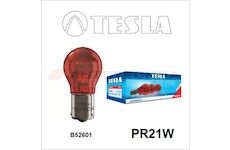 TESLA Žiarovka 12V  PR21W - červená  BAW15s