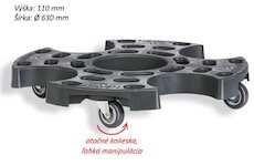 TRIUMF Transportný vozík pre osobné pneumatiky, priemer 63cm, 120kg