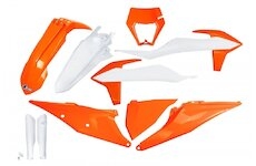 UFO Kompletný plastový KIT KTM EXC 150,250,300/ EXC-F 250,350,450,500 s prednou maskou 2020-2023 originál 23