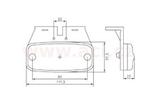 VALUEFIT BOCNI OBRYSOVE SVETLO LED S KABELEM 500MM S DRZAKEM HELLA