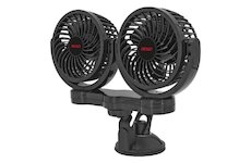 Ventilátor 12V DUO 2x100mm, 6W s prísavkou do zapaľovača