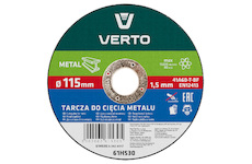 VERTO Rezací kotúč na kov T41, 115 x 1,5 x 22 mm