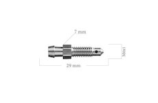 WP Skrutka odvzdušňovacia 0033 (Š Favorit -93 M6x1x7/29mm) - zadná/krátka 