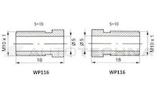 WP Trubka brzdová Cu - 4,75mm 1050mm 116/116