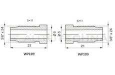 WP Trubka brzdová Cu - 4,75mm 1100mm 109/109