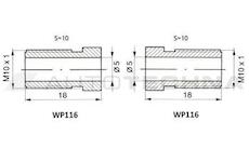 WP Trubka brzdová Cu - 4,75mm 1100mm 116/116