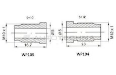 WP Trubka brzdová Cu - 4,75mm 2750mm 104/105