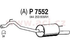 zadní díl výfuku FENNO/IMASAF/EBERSPACHER