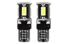 Žiarovka 12V LED biela, 5SMD, 5730, T10, W5W CANBUS  /2ks/