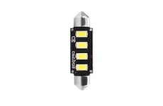 Žiarovka 12V LED C5W 42mm 4xSMD5730 biela sulfidka CANBUS