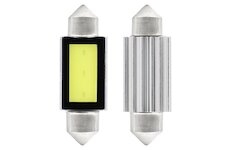 Žiarovka 12V LED COB3 Festoon C5W C10W C3W 39mm biela sulfidka /2ks/ CANBUS